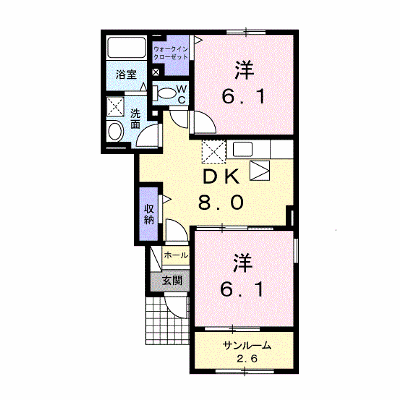 アヴァンティⅣ 105【管理NO：1-022401301-01040】 ★家具家電は申し込み後に搬入します★ ★2026年09月下旬入居可能★の外観画像