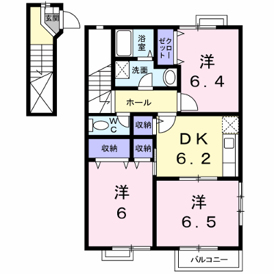 ゴールドハピネスＡ 201【管理NO：1-012144801-02010】 ★家具家電は申し込み後に搬入します★ ★2026年09月中旬入居可能★の外観画像