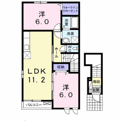 フォンテーヌＢ 201【管理NO：1-017184202-02010】 ★家具家電は申し込み後に搬入します★ ★2026年10月上旬入居可能★の外観画像