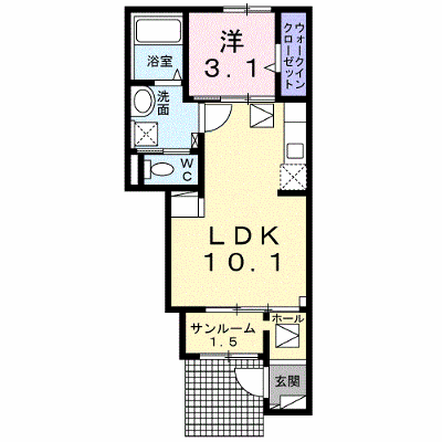 シャウラ　Ｂ 102【管理NO：1-026643502-01020】 ★家具家電は申し込み後に搬入します★ ★2026年09月下旬入居可能★の外観画像
