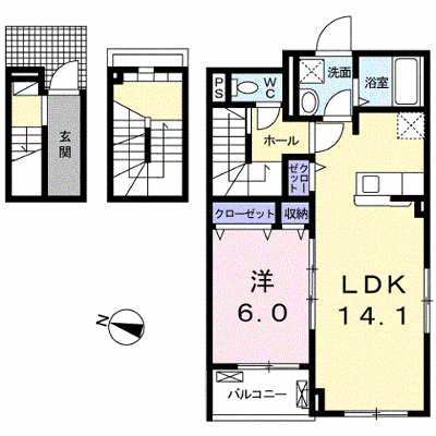クラール・Ｙ 301【管理NO：1-024558501-03010】 ★家具家電は申し込み後に搬入します★の外観画像