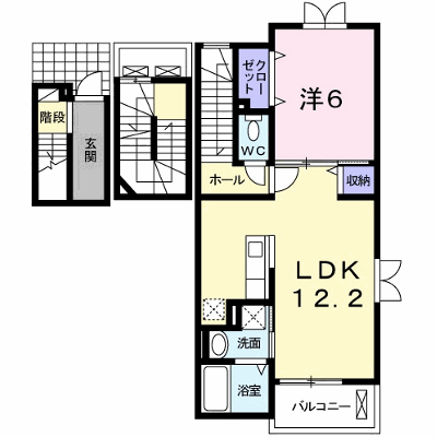 メゾン　ド　ペルレ　住村　Ⅰ 301【管理NO：1-017451601-03010】 ★家具家電は申し込み後に搬入します★の外観画像