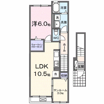 プリムローズ　日向 205【管理NO：1-027637501-02050】 ★家具家電は申し込み後に搬入します★ ★2026年09月中旬入居可能★の外観画像