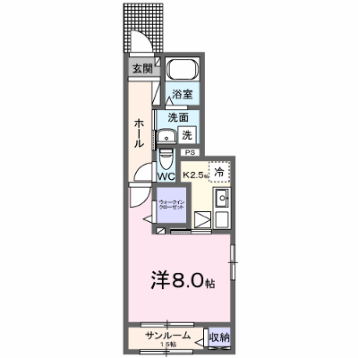 サウスウェー　Ⅶ 102【管理NO：1-027478601-01020】 ★家具家電は申し込み後に搬入します★ ★2026年09月中旬入居可能★の外観画像