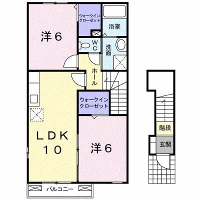 オレンジ・サンシャイン 201【管理NO：1-014497601-02010】 ★家具家電は申し込み後に搬入します★ ★2026年09月中旬入居可能★の外観画像