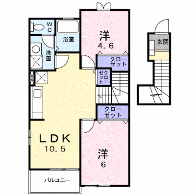 Ｌｕｃｋｙ・ＴｅｎⅠ 203【管理NO：1-012155901-02030】 ★家具家電は申し込み後に搬入します★の外観画像