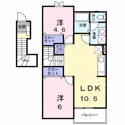 Ｌｕｃｋｙ・ＴｅｎⅠ 202【管理NO：1-012155901-02020】 ★家具家電は申し込み後に搬入します★の外観画像