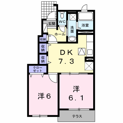 ソレイユ　ドゥ　Ｆ 103【管理NO：1-016582001-01030】 ★家具家電は申し込み後に搬入します★ ★2026年09月中旬入居可能★の外観画像