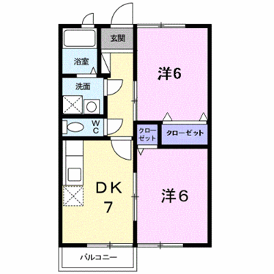 フェリース 201【管理NO：1-010902601-02010】 ★家具家電は申し込み後に搬入します★ ★2026年09月中旬入居可能★の外観画像