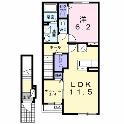 エンゼルコーポ 203【管理NO：1-027354001-02030】 ★家具家電は申し込み後に搬入します★ ★2026年09月中旬入居可能★の外観画像