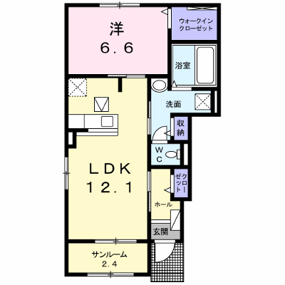 Ｂｅｌｌｆｉｏｒｅ　Ａ 101【管理NO：1-024349701-01010】 ★家具家電は申し込み後に搬入します★ ★2026年09月中旬入居可能★の外観画像