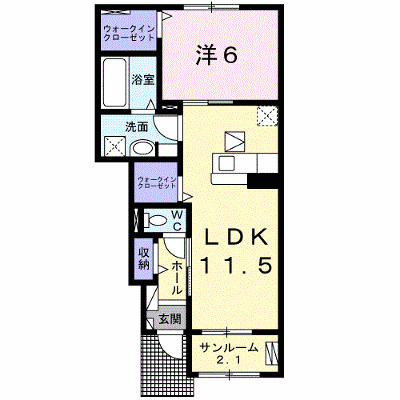 ナリッシュ 104【管理NO：1-026025201-01040】 ★家具家電は申し込み後に搬入します★ ★2026年09月中旬入居可能★の外観画像