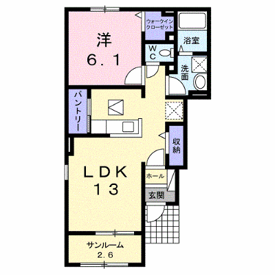 プリマベーラ 101【管理NO：1-021553401-01010】 ★家具家電は申し込み後に搬入します★ ★2026年09月中旬入居可能★の外観画像