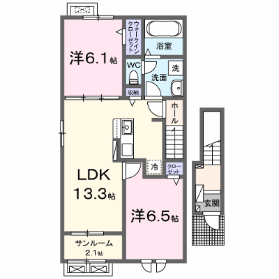 スピアージャ　アン　フィーメＤ 201【管理NO：1-028454002-02010】 ★家具家電は申し込み後に搬入します★ ★2026年09月下旬入居可能★の外観画像