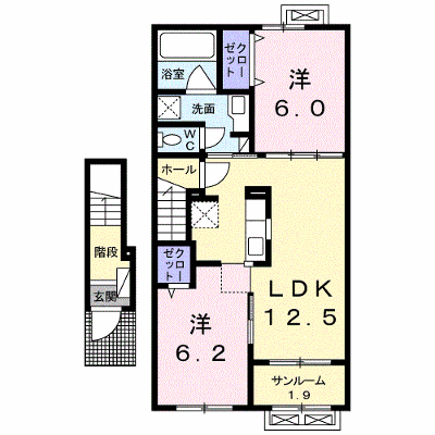 ルポール１番館 203【管理NO：1-024537101-02030】 ★家具家電は申し込み後に搬入します★ ★2026年09月下旬入居可能★の外観画像