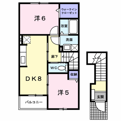 コート・プリムローズ・Ｆ 202【管理NO：1-013999201-02020】 ★家具家電は申し込み後に搬入します★ ★2026年08月下旬入居可能★の外観画像