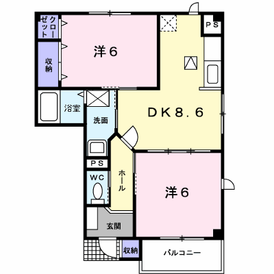 フロール 104【管理NO：1-011466301-01040】 ★家具家電は申し込み後に搬入します★ ★2026年09月中旬入居可能★の外観画像