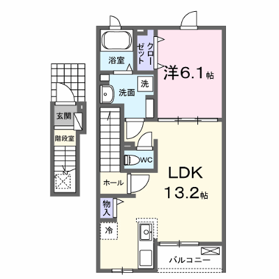 ニューライズ　セキネ　Ⅱ 202【管理NO：1-028236402-02020】 ★家具家電は申し込み後に搬入します★の外観画像