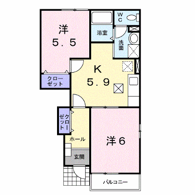 ハイツカトレアⅢ 104【管理NO：1-011502801-01040】 ★家具家電は申し込み後に搬入します★ ★2026年09月上旬入居可能★の外観画像