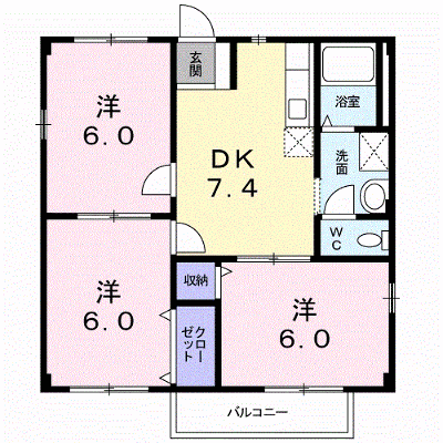 グリーンハイムＫ 201【管理NO：1-006359901-02010】 ★家具家電は申し込み後に搬入します★ ★2026年09月中旬入居可能★の外観画像