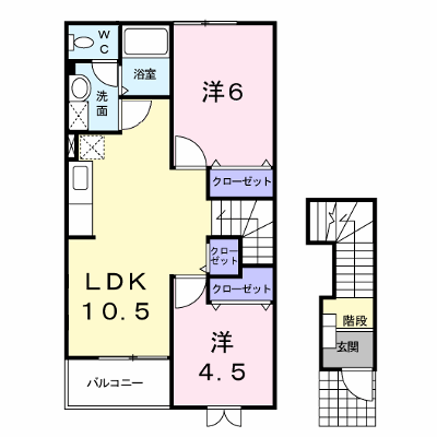 さくらセレッソＡ 202【管理NO：1-010956201-02020】 ★家具家電は申し込み後に搬入します★ ★2026年09月中旬入居可能★の外観画像
