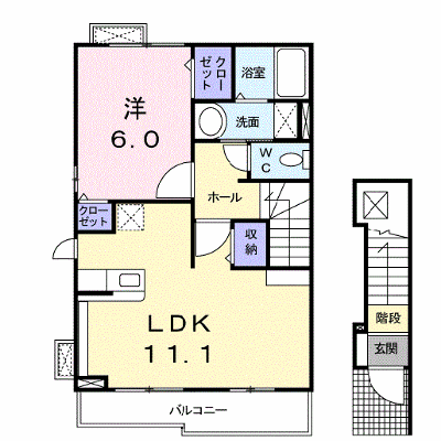 ノーブル 201【管理NO：1-017730501-02010】 ★家具家電は申し込み後に搬入します★ ★2026年09月中旬入居可能★の外観画像