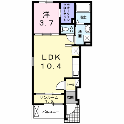 ドルフ・レーベン　Ⅰ 101【管理NO：1-019265601-01010】 ★家具家電は申し込み後に搬入します★の外観画像