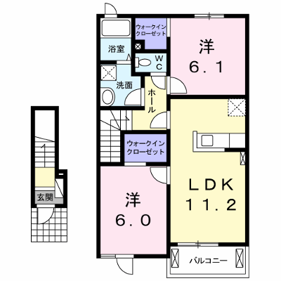 アンソレイエ 203【管理NO：1-019595001-02030】 ★家具家電は申し込み後に搬入します★ ★2026年10月上旬入居可能★の外観画像