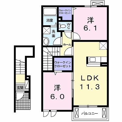グリシーヌＡ 202【管理NO：1-016563701-02020】 ★家具家電は申し込み後に搬入します★ ★2026年10月中旬入居可能★の外観画像