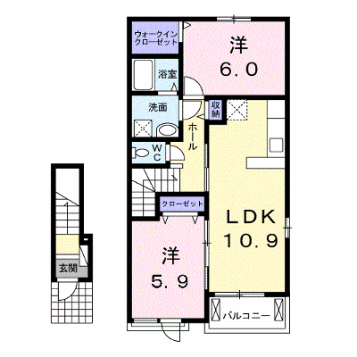 Ｇｒｅｅｎ　Ｂｒｅｅｚｅ　Ｂ 202【管理NO：1-020479202-02020】 ★家具家電は申し込み後に搬入します★の外観画像