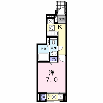 エクラ 102【管理NO：1-020073901-01020】 ★家具家電は申し込み後に搬入します★の外観画像