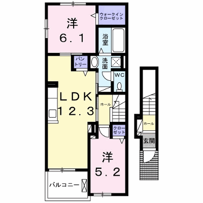 ヴィア　ラッテア 201【管理NO：1-028831801-02010】 ★家具家電は申し込み後に搬入します★ ★2027年01月上旬入居可能★の外観画像