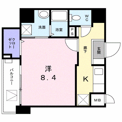 パサージュ 403【管理NO：1-024805801-04030】 ★家具家電は申し込み後に搬入します★ ★2026年09月下旬入居可能★の外観画像