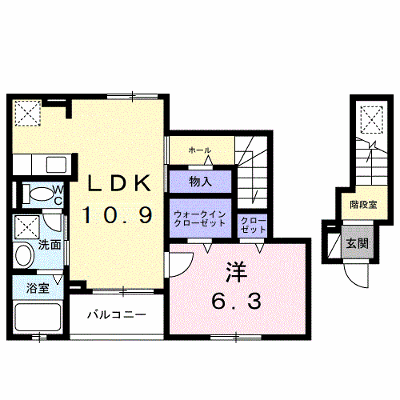 カーサ・ヴェルデ 202【管理NO：1-028652201-02020】 ★家具家電は申し込み後に搬入します★の外観画像
