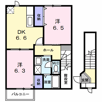 プリムヴェール 202【管理NO：1-007866901-02020】 ★家具家電は申し込み後に搬入します★ ★2026年09月中旬入居可能★の外観画像