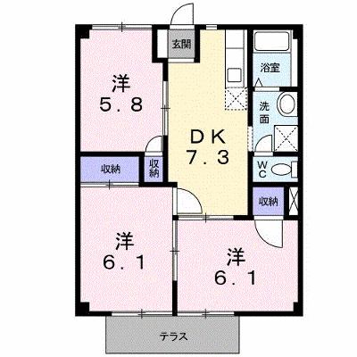 パークハイツ平台Ａ 103【管理NO：1-002984901-01030】 ★家具家電は申し込み後に搬入します★ ★2026年08月下旬入居可能★の外観画像