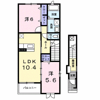 サンライト・ヒルズＡ 203【管理NO：1-016329601-02030】 ★家具家電は申し込み後に搬入します★ ★2026年10月上旬入居可能★の外観画像