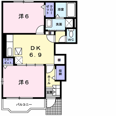 プロムナード　Ｂ 101【管理NO：1-013385702-01010】 ★家具家電は申し込み後に搬入します★ ★2026年09月中旬入居可能★の外観画像