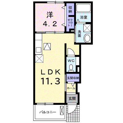 グラース・アビタシオンⅢ 102【管理NO：1-019264702-01020】 ★家具家電は申し込み後に搬入します★の外観画像