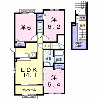 クレステージ 202【管理NO：1-016699901-02020】 ★家具家電は申し込み後に搬入します★ ★2026年08月中旬入居可能★の外観画像