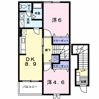アンソレイエ 202【管理NO：1-011633301-02020】 ★家具家電は申し込み後に搬入します★ ★2026年09月上旬入居可能★の外観画像