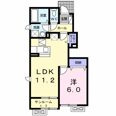 メゾン　大泉　Ⅰ 102【管理NO：1-020294501-01020】 ★家具家電は申し込み後に搬入します★ ★2026年09月下旬入居可能★の外観画像