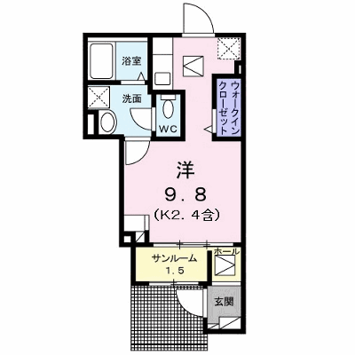 ベルイリーデ 102【管理NO：1-027339301-01020】 ★家具家電は申し込み後に搬入します★ ★2026年09月中旬入居可能★の外観画像
