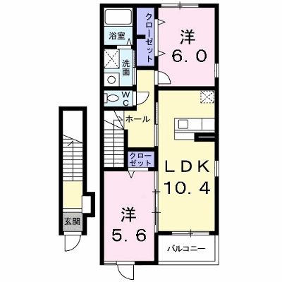 ヴァン　フォーレⅡ 206【管理NO：1-014773702-02060】 ★家具家電は申し込み後に搬入します★ ★2026年10月上旬入居可能★の外観画像