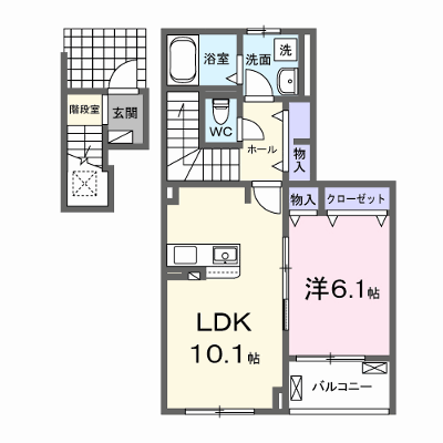 ラ．オハナ　アルプス 203【管理NO：1-027339701-02030】 ★家具家電は申し込み後に搬入します★ ★2026年10月中旬入居可能★の外観画像