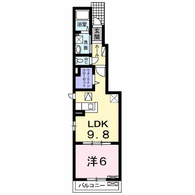 シャンフルール・アイ 105【管理NO：1-020566601-01050】 ★家具家電は申し込み後に搬入します★ ★2026年09月上旬入居可能★の外観画像