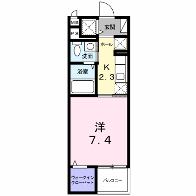 ポンドサイドＫ 404【管理NO：1-016156901-04040】 ★家具家電は申し込み後に搬入します★ ★2026年09月下旬入居可能★の外観画像