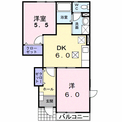 サンローズＢ 103【管理NO：1-010469702-01030】 ★家具家電は申し込み後に搬入します★ ★2026年08月中旬入居可能★の外観画像