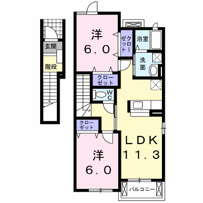 はな（華） 201【管理NO：1-016563001-02010】 ★家具家電は申し込み後に搬入します★ ★2026年09月中旬入居可能★の外観画像