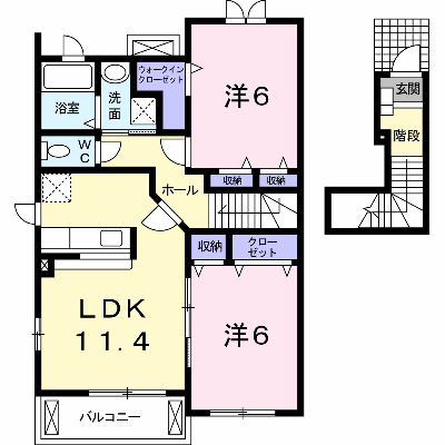 エレガント　ヒルズ 205【管理NO：1-015385801-02040】 ★家具家電は申し込み後に搬入します★ ★2026年09月中旬入居可能★の外観画像